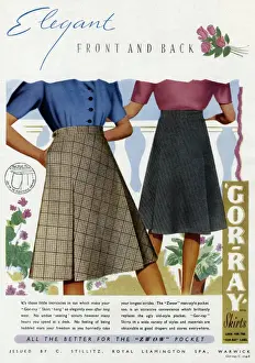 Advert for Gor-ray Koneray pocket skirts 1945