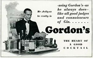 Jan17 Collection: Advert for Gordons Gin 1929