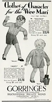 Advert for Gorringes childrens clothing