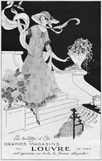 Advert for Grands Magazines du Louvre, 1922, Paris