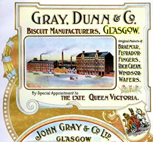 Images Dated 23rd May 2019: Advert, Gray, Dunn & Co, Biscuit Manufacturers, Glasgow