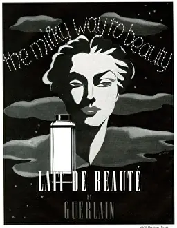 Vogue Prints: Advert, Guerlain Lait de Beaute, Beauty Lotion