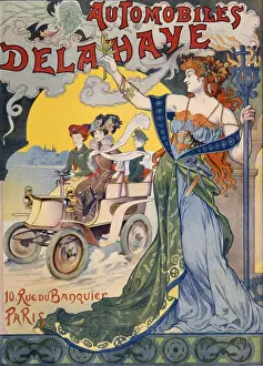 Flaming Prints: Advertisement for a Guiel Automobile