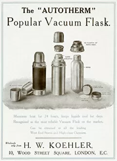 Advert for H. W. Koehler - vacuum flask 1912