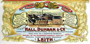 Advert, Hall, Dunbar & Co, Paint and Polishes, Leith