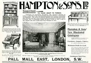 Advert for Hampton & Sons furniture 1899
