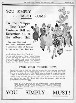 28th Gallery: Advert for Happy New Year Costume Ball 31st December 1925