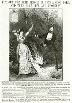 1886 Prints: Advert for Harden hand granade fire extinguisher 1886