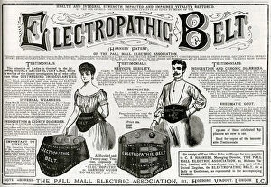Advert for Harness Electropathic Corset Belts 1885
