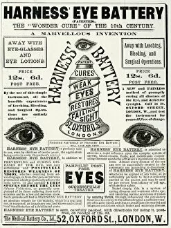 Images Dated 1st July 2016: Advert in Harness Eye Battery 1886