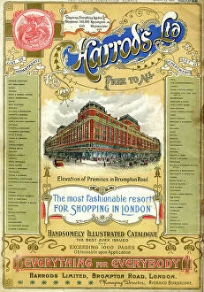 Brompton Collection: Advert for Harrods department store, London