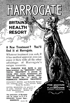 Towns Prints: Advertisement for Harrogate Spa, 1918