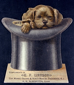 Advertisement for top hats
