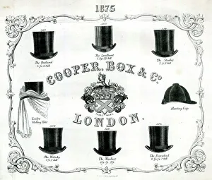 Examples Prints: Advert, Hats by Cooper, Box & Co, London