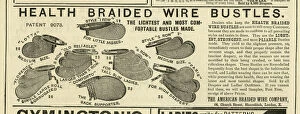 Advert, Health Braided Wire Bustles