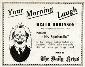 Advert, Heath Robinson in The Daily News