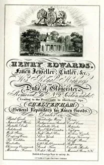 Advert, Henry Edwards, Fancy Jeweller and Cutler