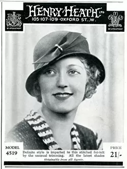 Appointment Gallery: Advert for Henry Heath womens hats 1933