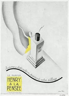 Images Dated 19th February 2016: Advertisement for Henry a la Pensee perfume