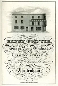 Albion Gallery: Advert, Henry Pointer, Wine and Spirit Merchant