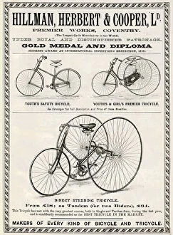 Images Dated 18th October 2017: Advert for Hillman, Herbert & Cooper Ld 1888