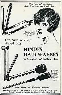 Styling Prints: Advert for Hindes hair wavers 1925