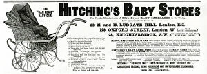 Prams Gallery: Advert for Hitchings Baby Store 1896