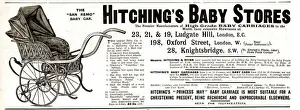 Advert, Hitchings Baby Stores, Ludgate Hill, London