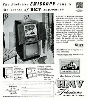 Voice Collection: Advert, HMV television with Emiscope tube