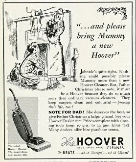 Bring Prints: Advert, Hoover vacuum cleaner