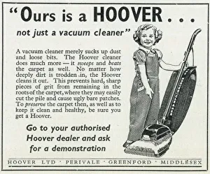 Advert, Ours is a Hoover Vacuum Cleaner