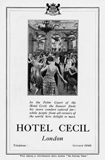 Advertising Gallery: Advert for the Hotel Cecil
