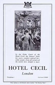 Advert for the Hotel Cecil