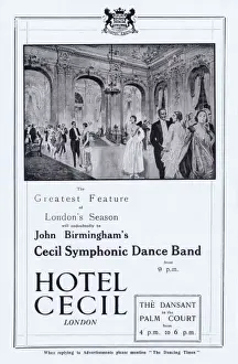 Advert for the Hotel Cecil