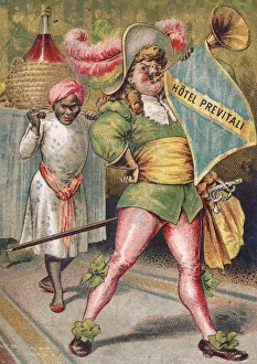 Flamboyant Gallery: Advertisement, Hotel Previtali, London