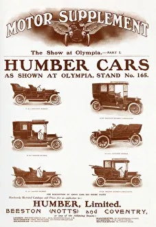 Motorcar Prints: Advert for Humber Cars 1907