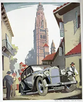 Snipe Prints: An advert for Humber cars, featuring an illustration of the Snipe Saloon. Date: circa 1932