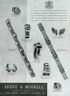 Images Dated 30th November 2017: Advert for Hunt & Roskell jewellery 1937 Advert for Hunt & Roskell jewellery 1937
