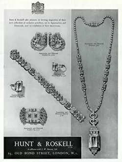 Aquamarine Gallery: Advert for Hunt & Roskell jewellery