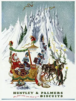 Presents Collection: Advert for Huntley and Palmers biscuits