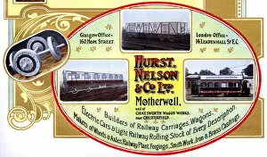 Chesterfield Collection: Advert, Hurst, Nelson & Co Ltd, Motherwell, Scotland