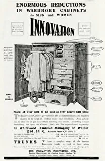 Images Dated 13th October 2017: Advert for Innovation Ingenuities wardrobe cabinets 1915