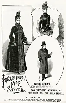 Advert for International Fur Store 1888