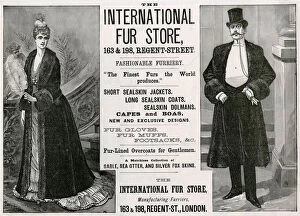 Images Dated 13th August 2018: Advert for International Fur Store 1889