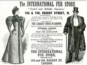 Overcoat Gallery: Advert for International Fur Store 1893