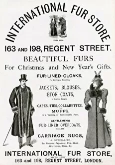 Overcoat Gallery: Advert for International Fur Store 1897