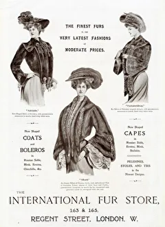 Images Dated 22nd January 2020: Advert for International Fur Store 1903