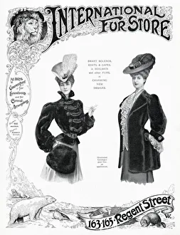Images Dated 4th November 2019: Advert for International Fur Store 1905