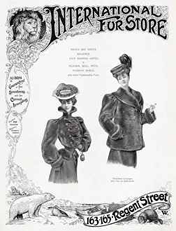 Images Dated 4th November 2019: Advert for International Fur Store 1905