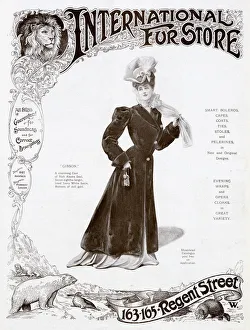 Images Dated 4th November 2019: Advert for International Fur Store 1905